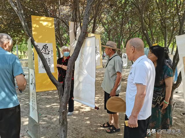 鄭飛院內(nèi)龍鳳和美之處，儷睿人“愿”字書幡隨風飄揚，金光耀眼