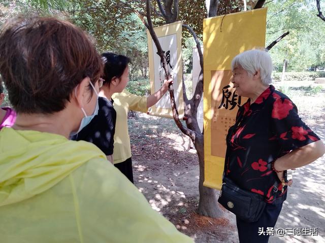 鄭飛院內(nèi)龍鳳和美之處，儷睿人“愿”字書幡隨風飄揚，金光耀眼
