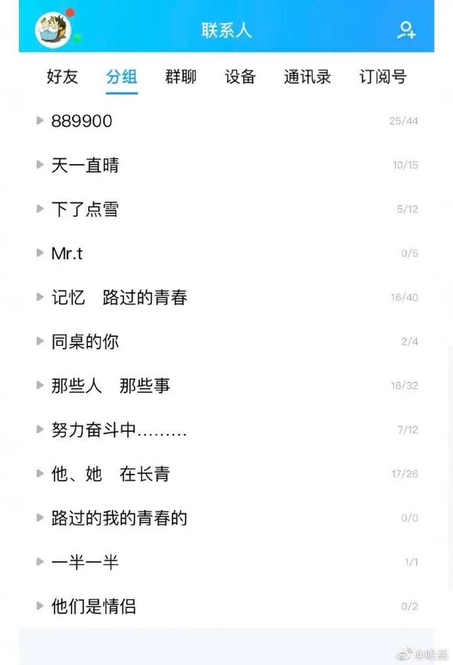 想起了自己曾經(jīng)的QQ分組已經(jīng)開始尷尬了
