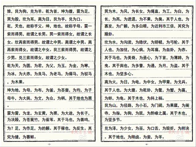 《說卦傳》原文+譯文「手輸圖片便存版」