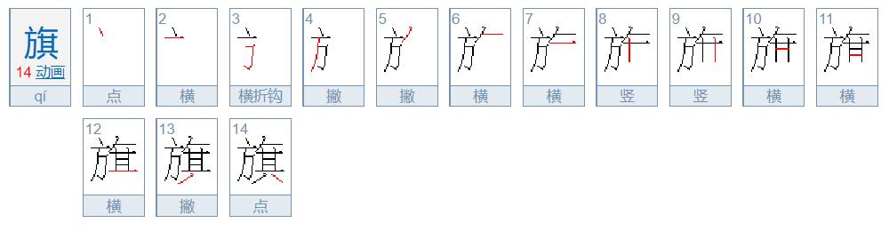 旗怎么讀？旗的讀音和意思