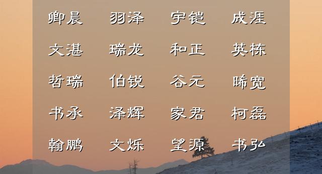 詩(shī)經(jīng)男孩取名字寓意好的字？詩(shī)經(jīng)適合男孩名字的字！