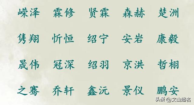 男孩取名字大全免費查詢2023，男孩取名字大全免費查詢2023男孩帶草頭名
